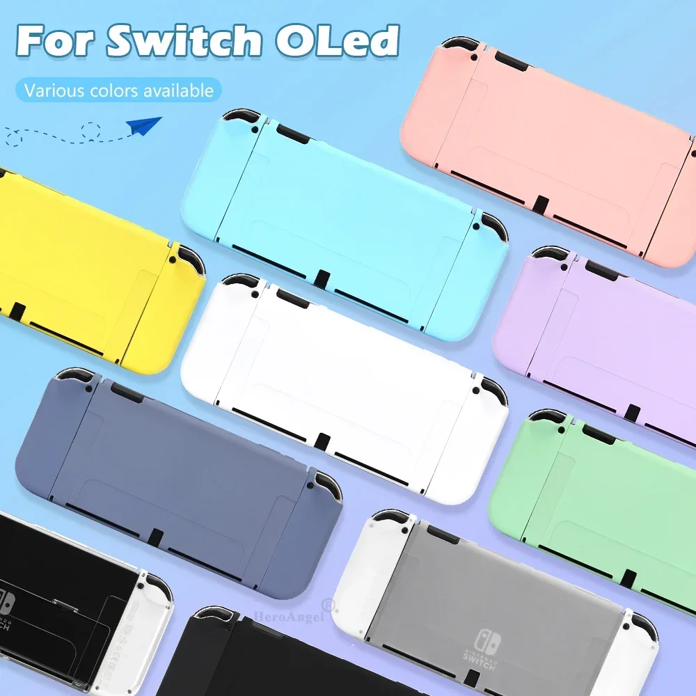 Gaming Console All - カラフルなスイッチ OLED 保護シェルケース TPU オールインクルーシブソフトカバー保護ケーススイッチ OLED