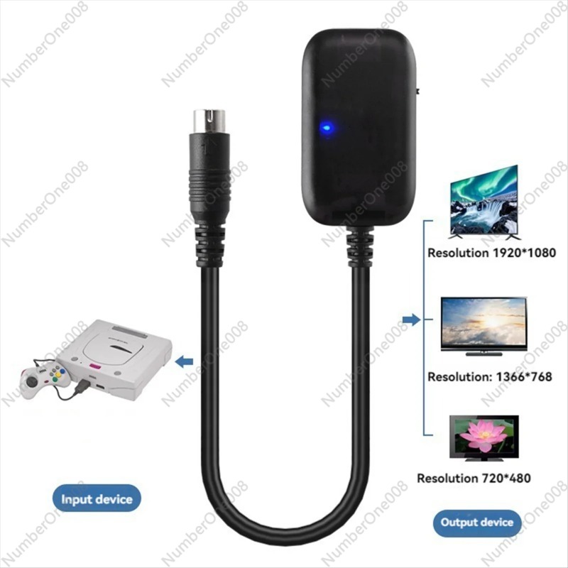 セガサターンゲームコンソール用HDMIコンバーターケーブルH - Gaming Console Tv のレビューと価格