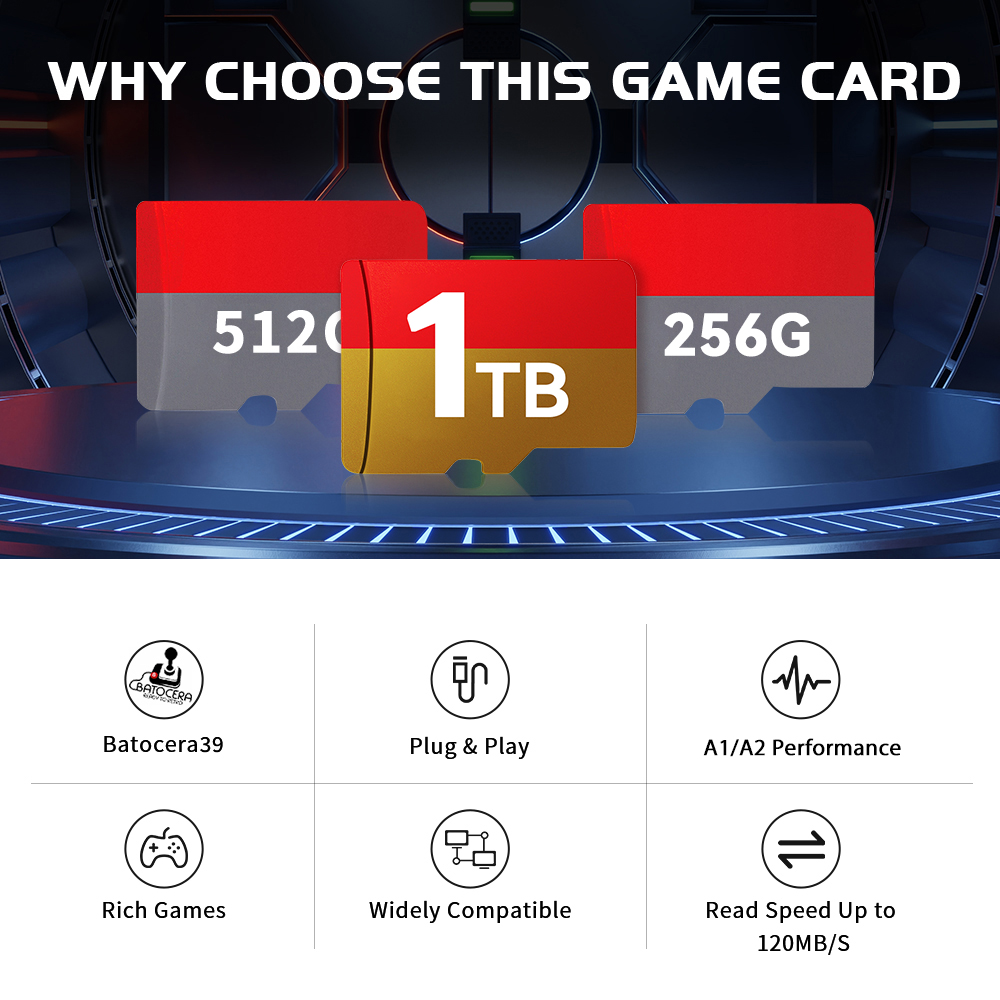 1TB 最新 Batocera 39 OS TF ゲームカー - Gaming Console Latest のレビューと価格