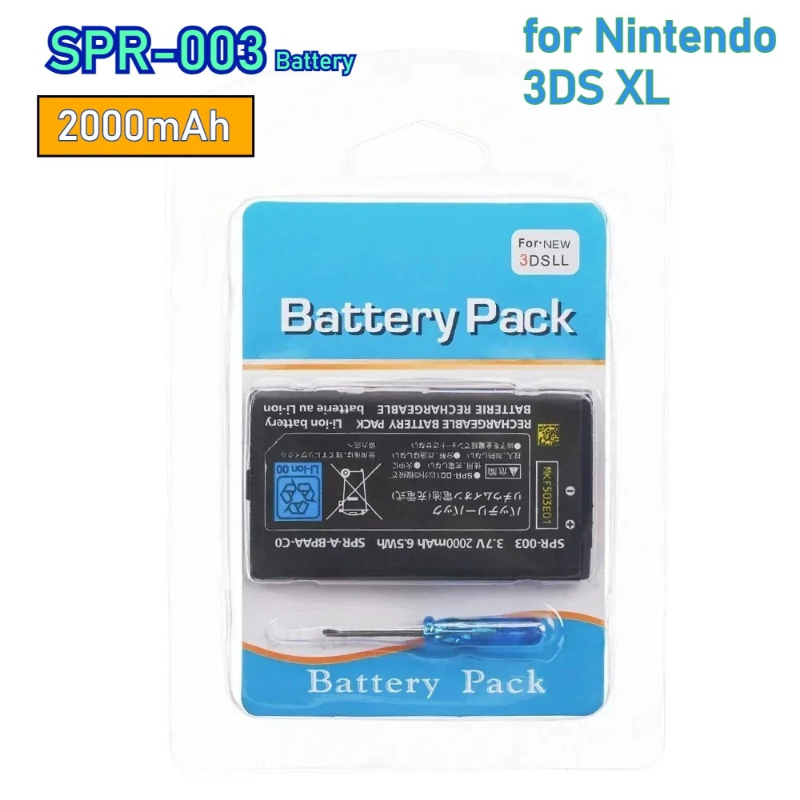 3.7V 2000mAh SPR-003交換用リチウム電池、 - Gaming Console All のレビューと価格