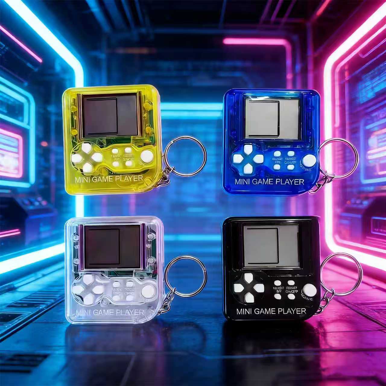 レトロミニハンドヘルドゲームコンソールキーホルダークラシック - Gaming Console Keychain のレビューと価格