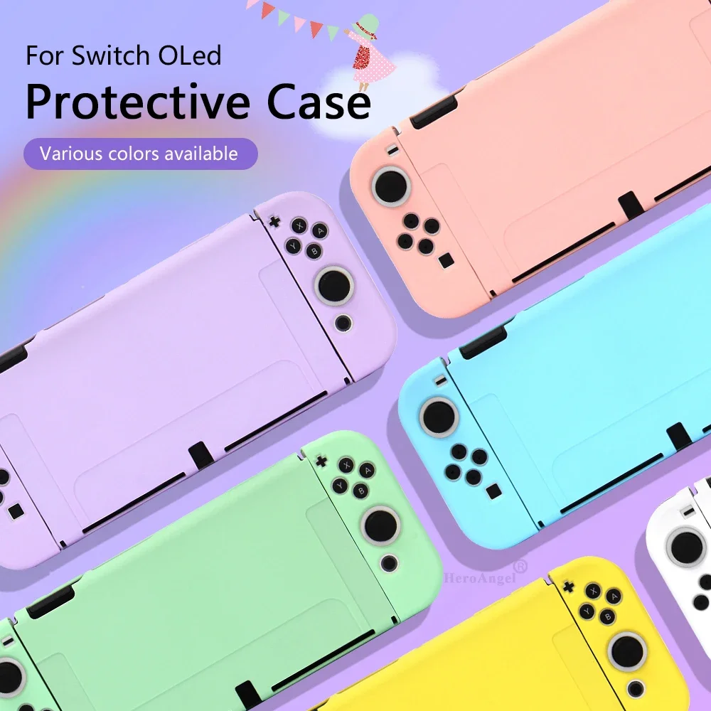 カラフルなスイッチ OLED 保護シェルケース TPU オー - Gaming Console All のレビューと価格