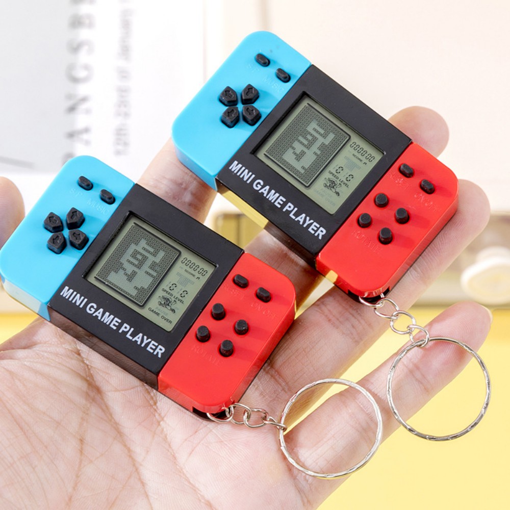 クラシックテトリスハンドヘルドゲームコンソールキーホルダーレ - Gaming Console Keychain のレビューと価格