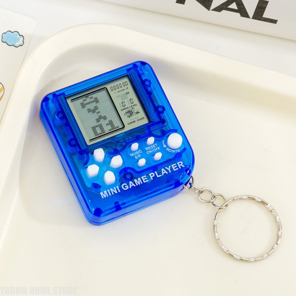 クラシックな懐かしいテトリス携帯ゲーム機キーホルダーチャーム - Gaming Console Keychain のレビューと価格