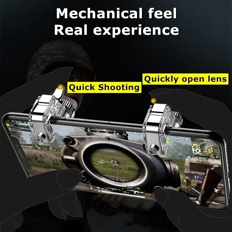 R11 携帯電話 PUBG ゲームトリガー 4 指照準射撃フ - Gaming Console For Phone のレビューと価格