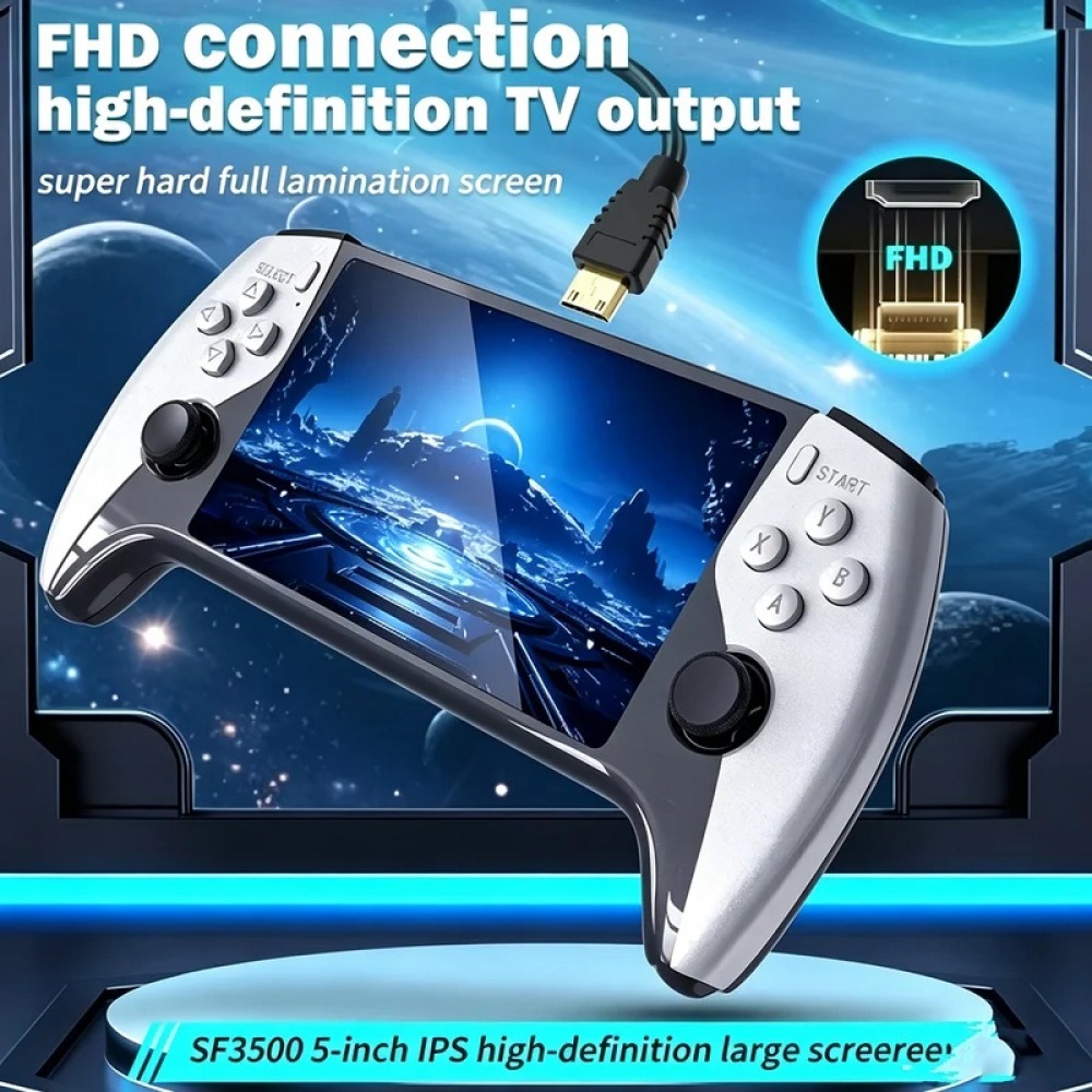 SF3500 5 インチハンドヘルドゲームコンソール PS1 - Gaming Console Latest のレビューと価格